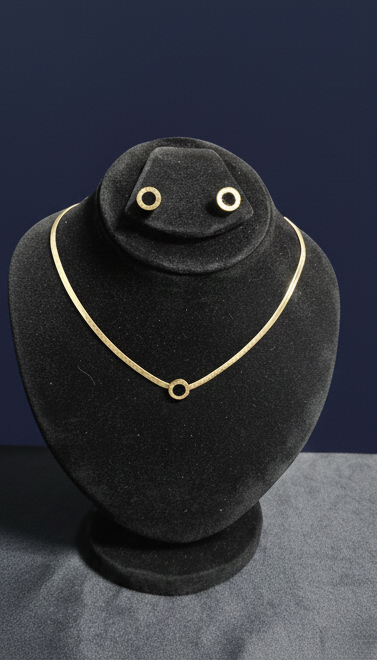 Classic Black Enamel Gold Jewelry
